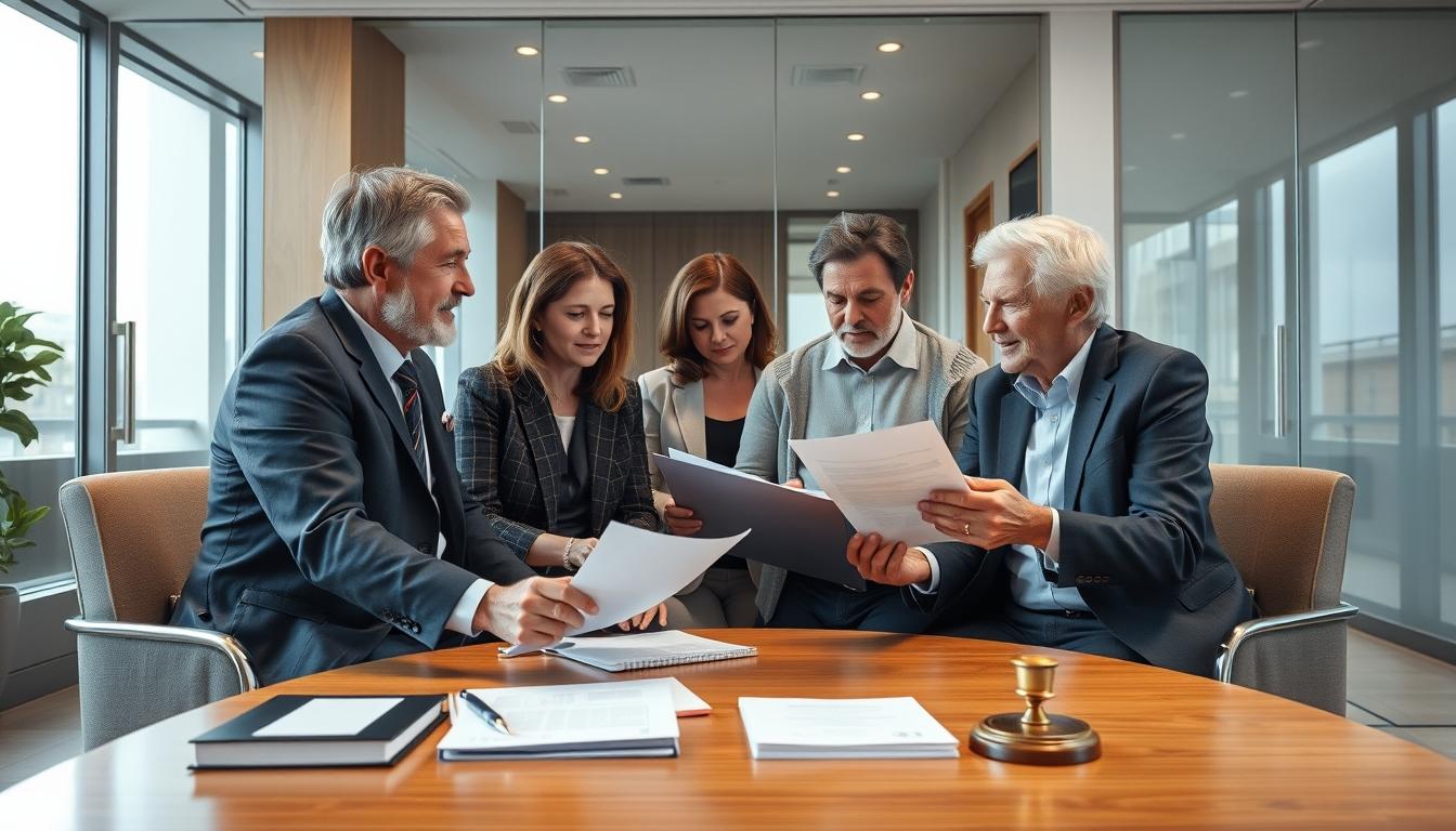 Business agreement signing